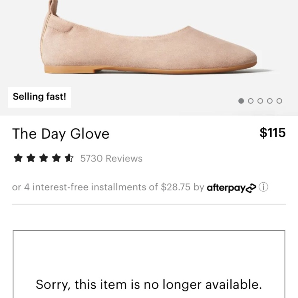 The Day Glove Pale Rose Suede